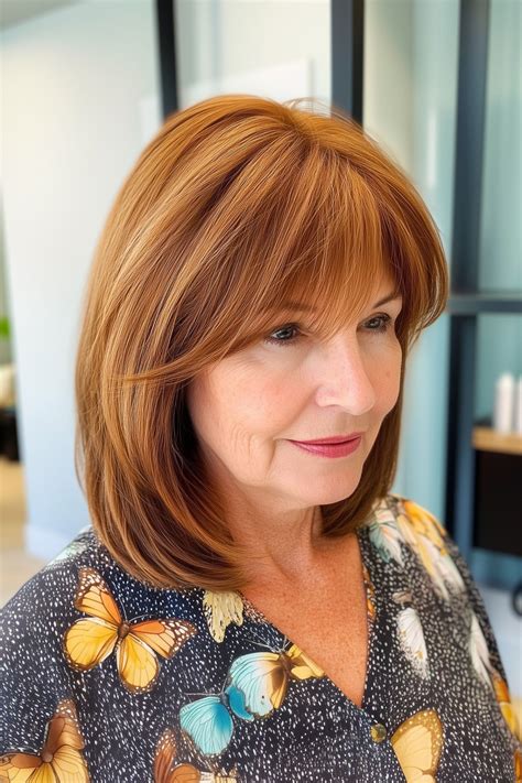 brunette hair color for women over 60